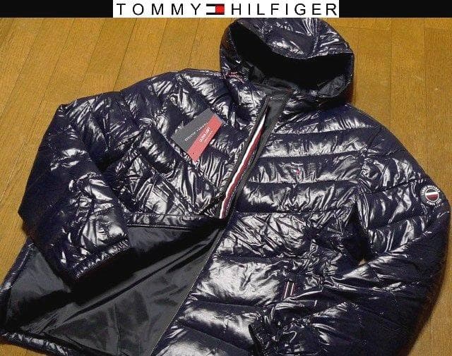 L日本サイズ位新品トミーヒルフィガーUSA限定耐風耐水蓄熱ダウンジャケット同機能
