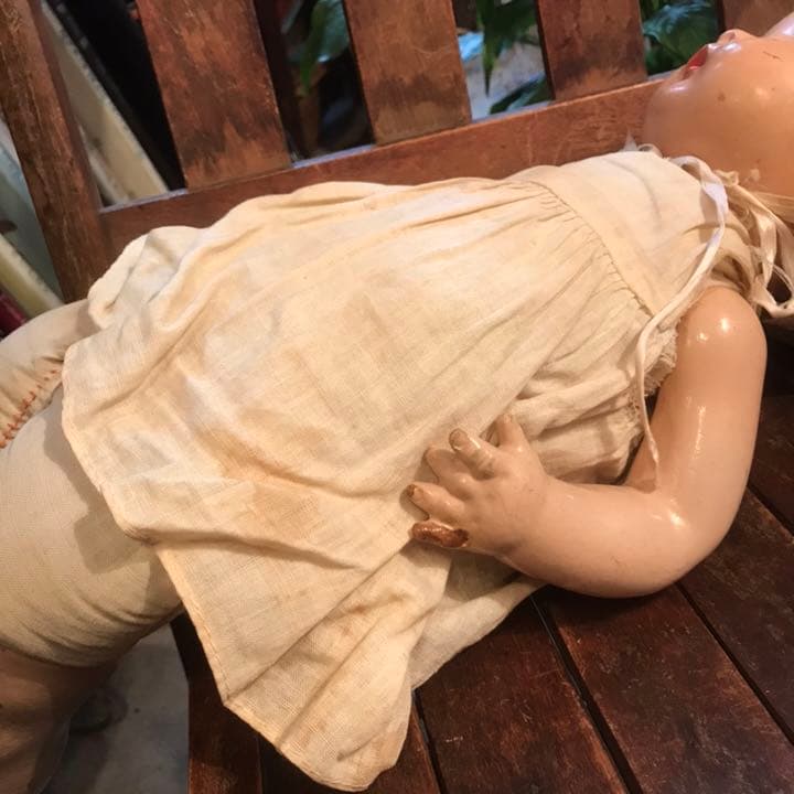 超希少★アンティーク　1900年代　コンポジション赤ん坊ドール人形 ヴィンテージ