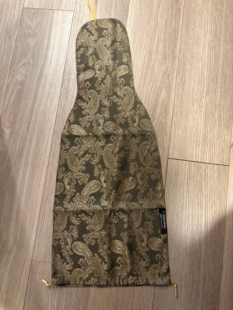 ヴァイオリン インナーバッグ（保護袋）／ガンメタリック ゴールド・ペイズリー柄