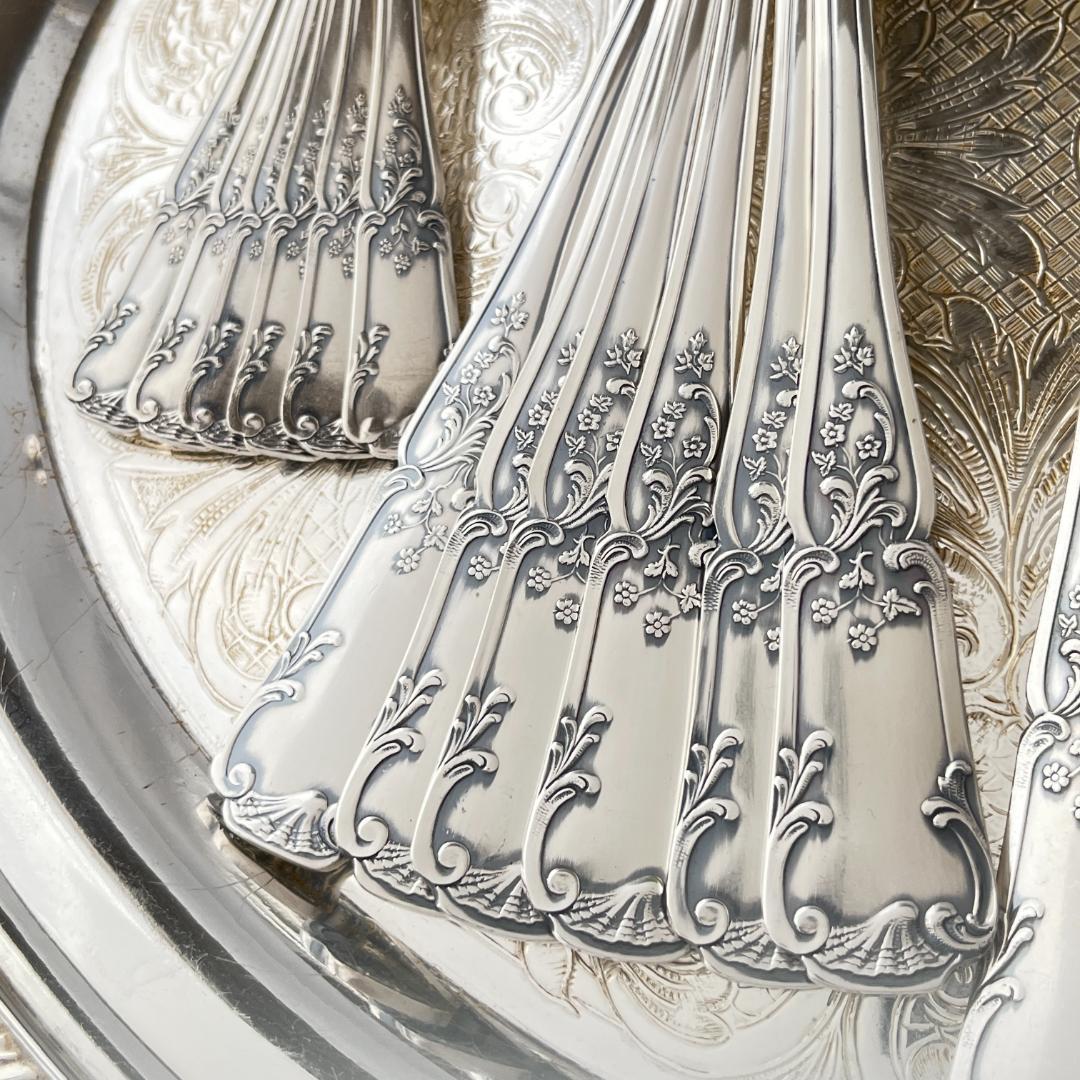 【仏蘭西】 Louis XV ディナーセット 24本【シルバープレート】