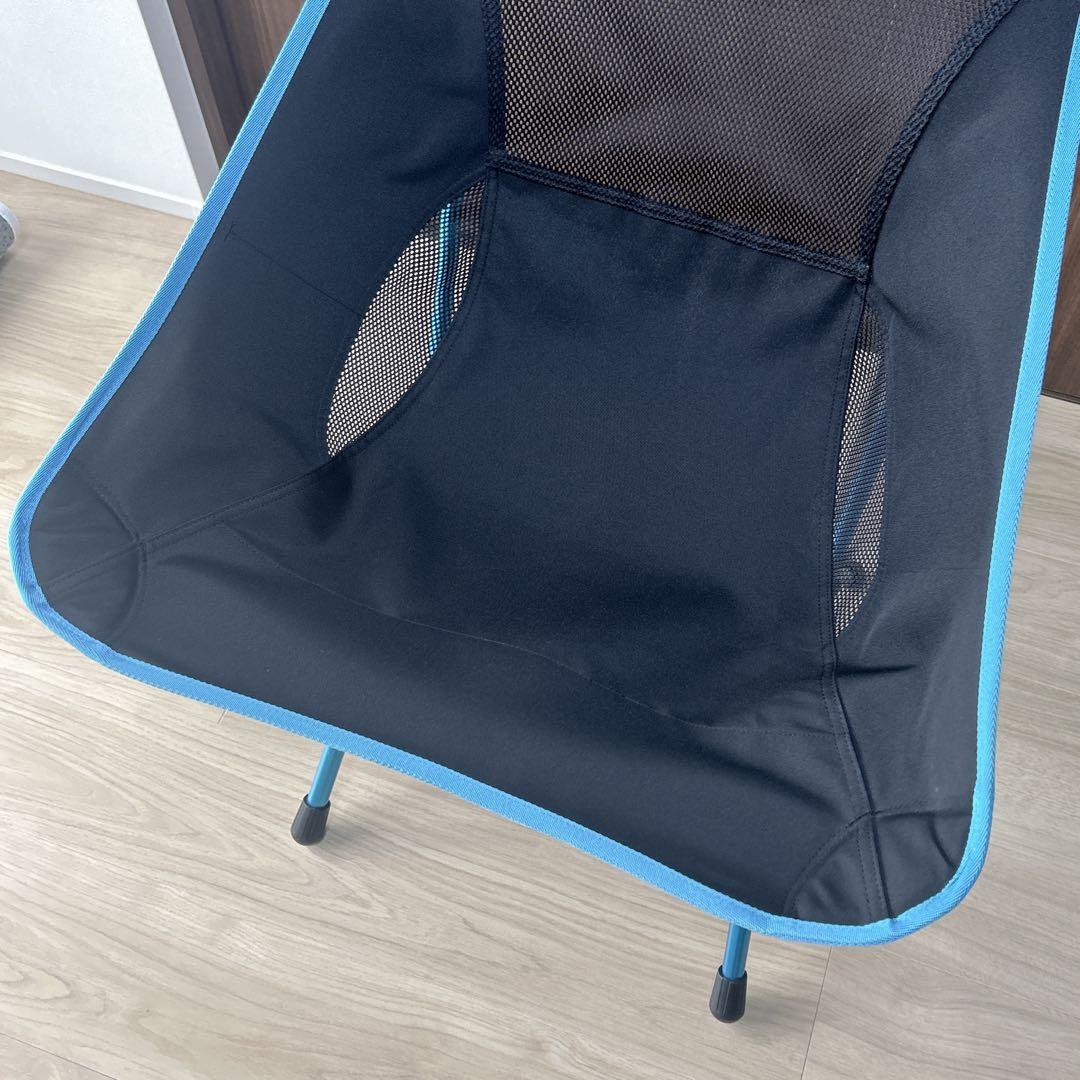 【美品】Helinox／ヘリノックス　サンセットチェア ブラック×ブルー