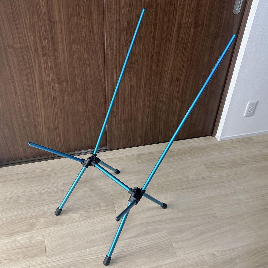 【美品】Helinox／ヘリノックス　サンセットチェア ブラック×ブルー