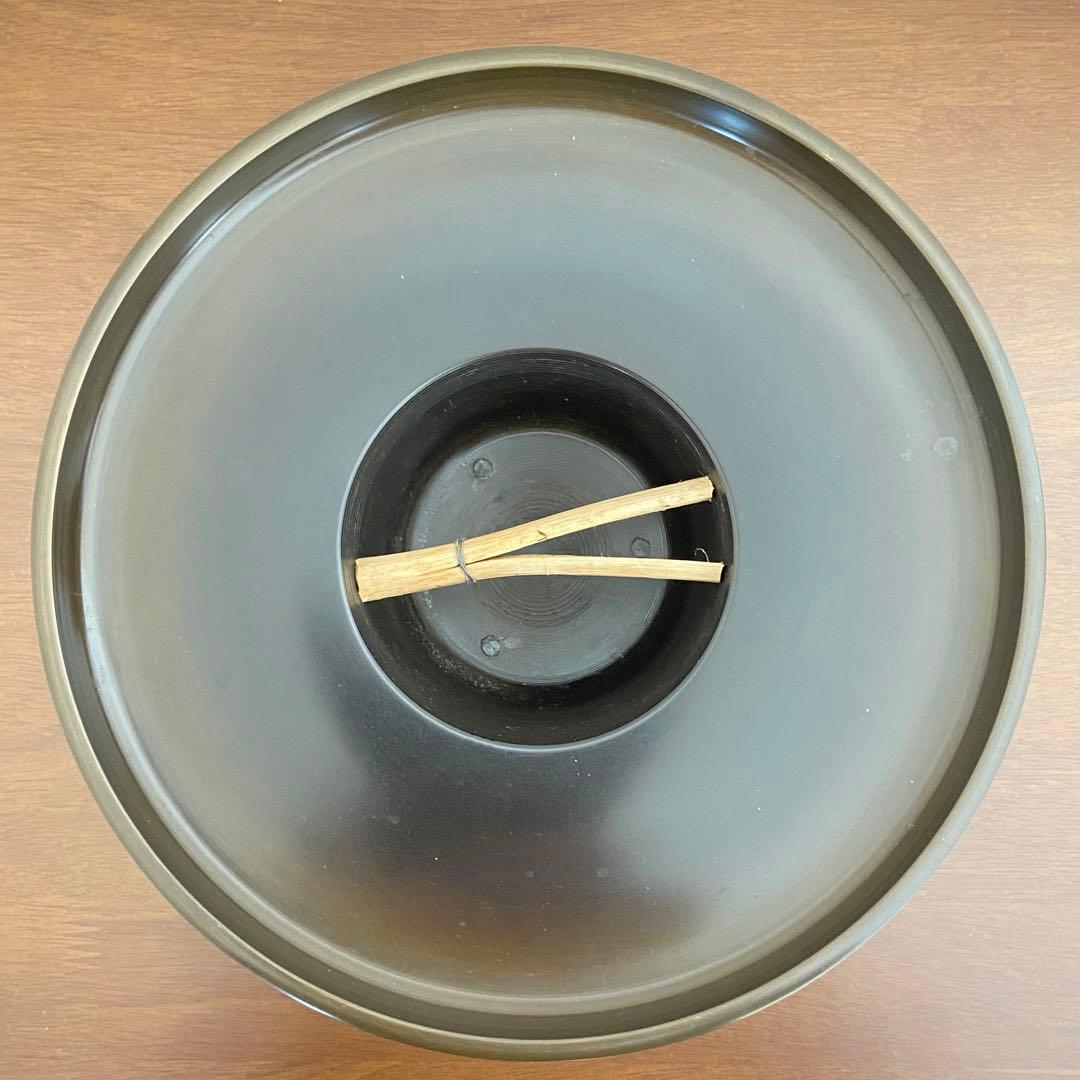 御玄猪 唐銅 池坊　ボール箱入　華道具　花器　花瓶　生け花