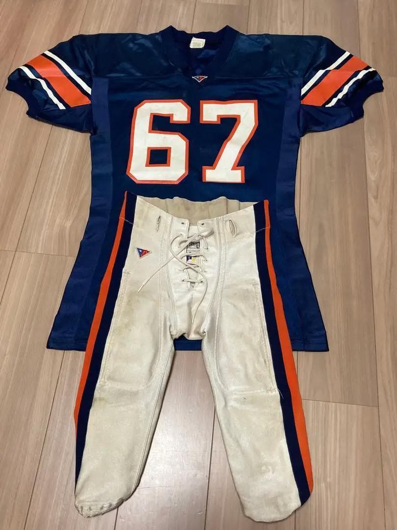 激レア！ 法政大学アメリカンフットボール部 旧ユニフォーム上下セット ベルト付き