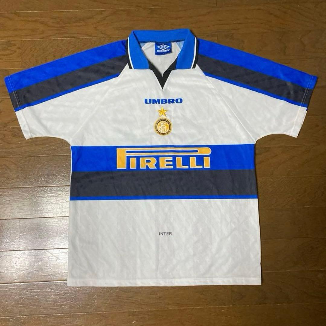 UMBRO インテル レプリカシャツ 1997-98アウェイ レコバ L 当時物