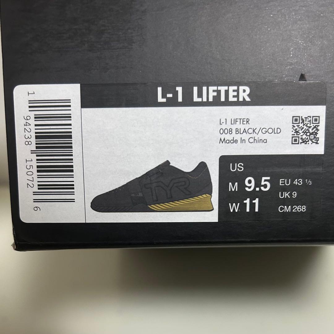 TYR（ティア）L-1リフター ブラック/ゴールド 限定色