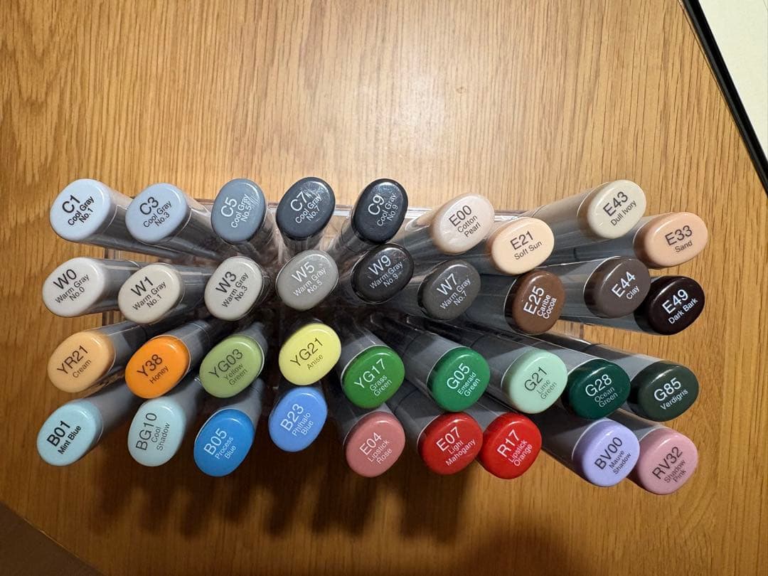 コピックスケッチ36色 学校教材用配色 おまけ:C-1／W-0 インク付き