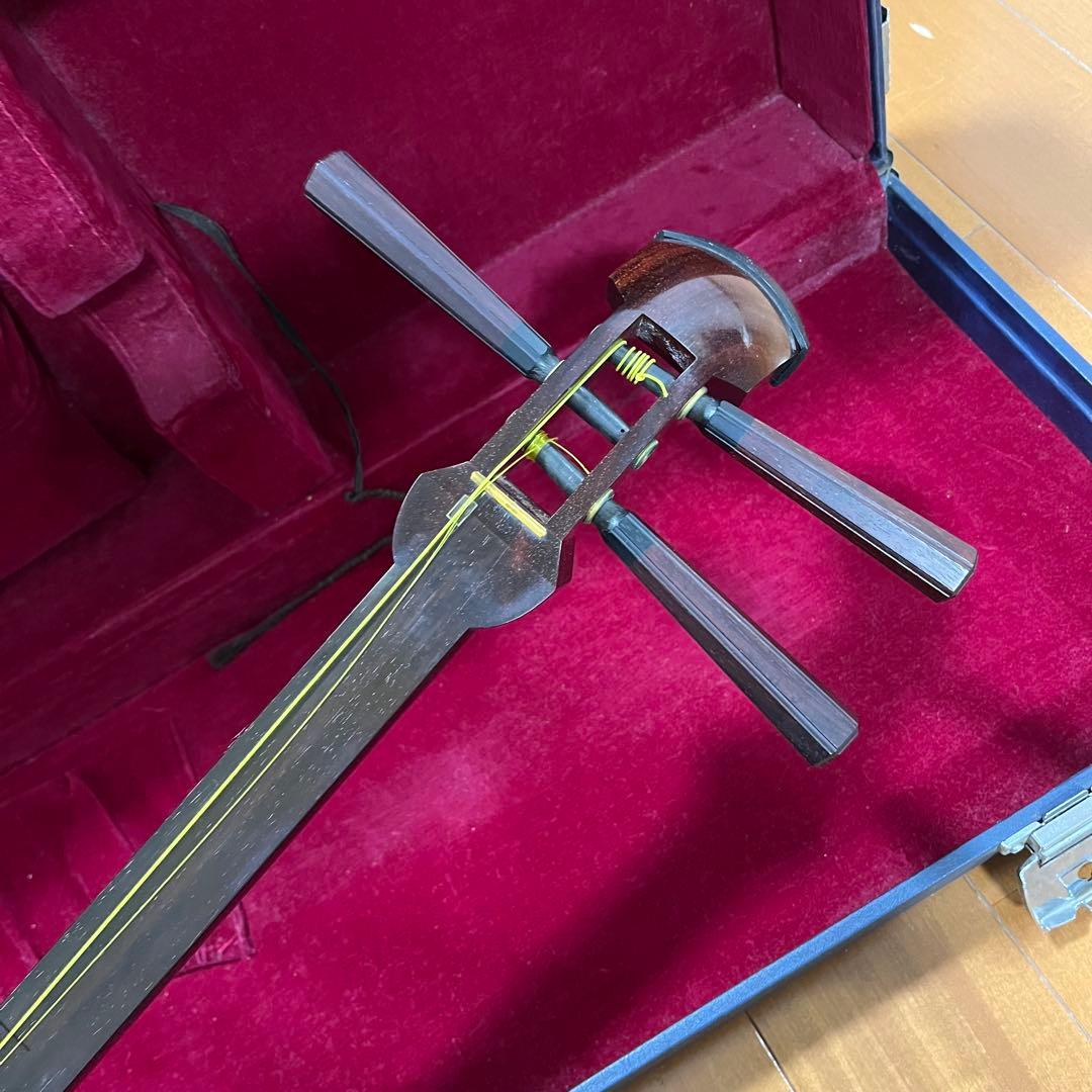 三味線 本体 3弦 白 ケース付き