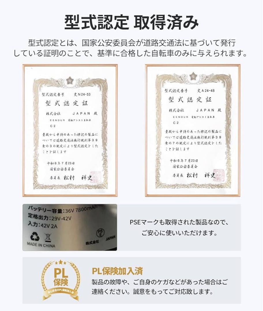 新品EENOUR 電動自転車 C2 電動アシスト自転車 折り畳み式 20インチ