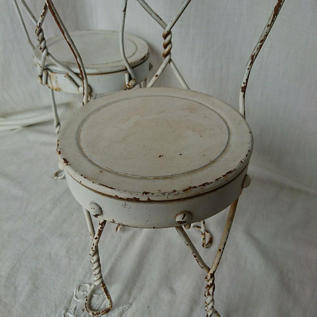 フランスアンティーク ドールサイズのチェア＆テーブル