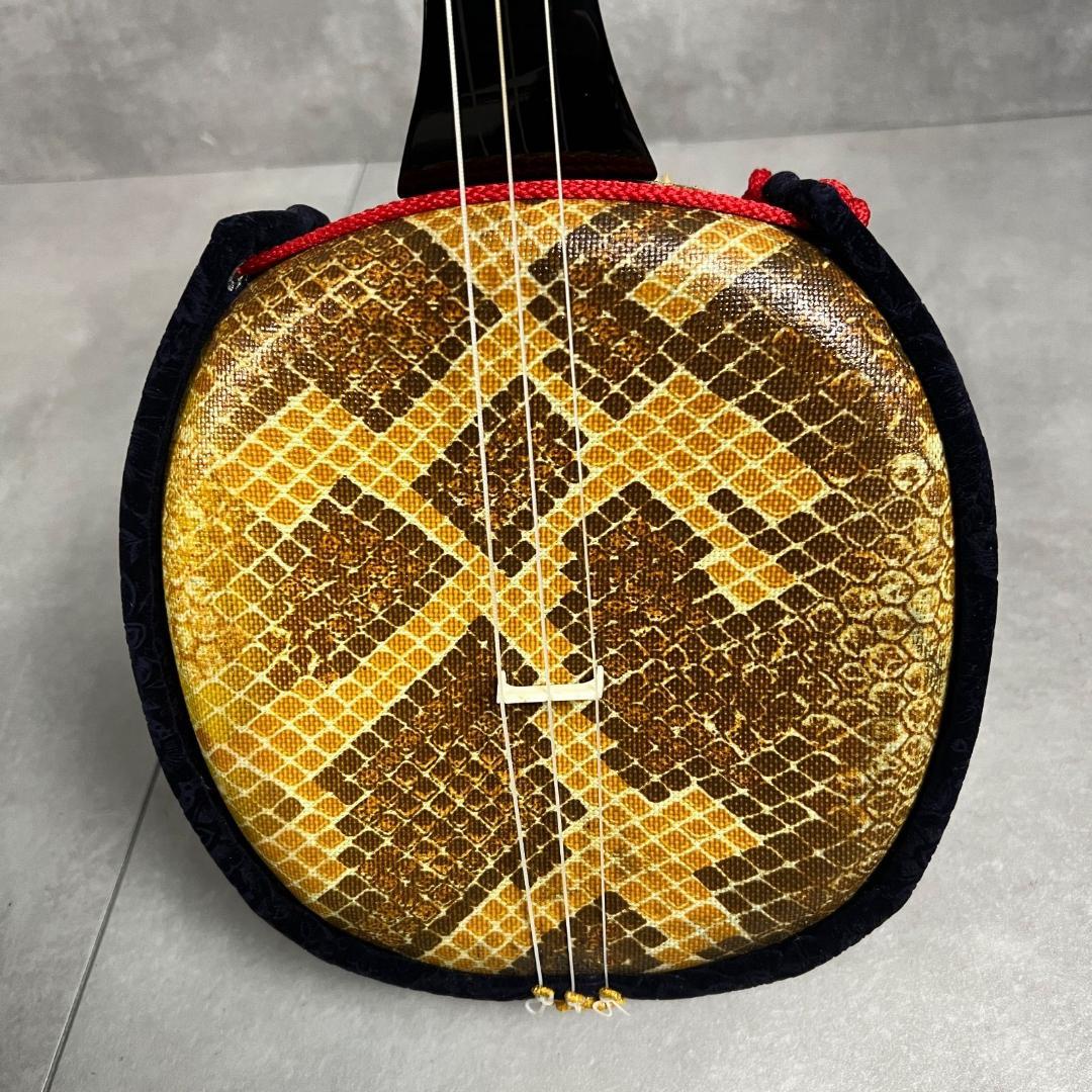 沖縄三線　全長約80cm　セミハードケース　へび　和楽器　初心者おすすめ