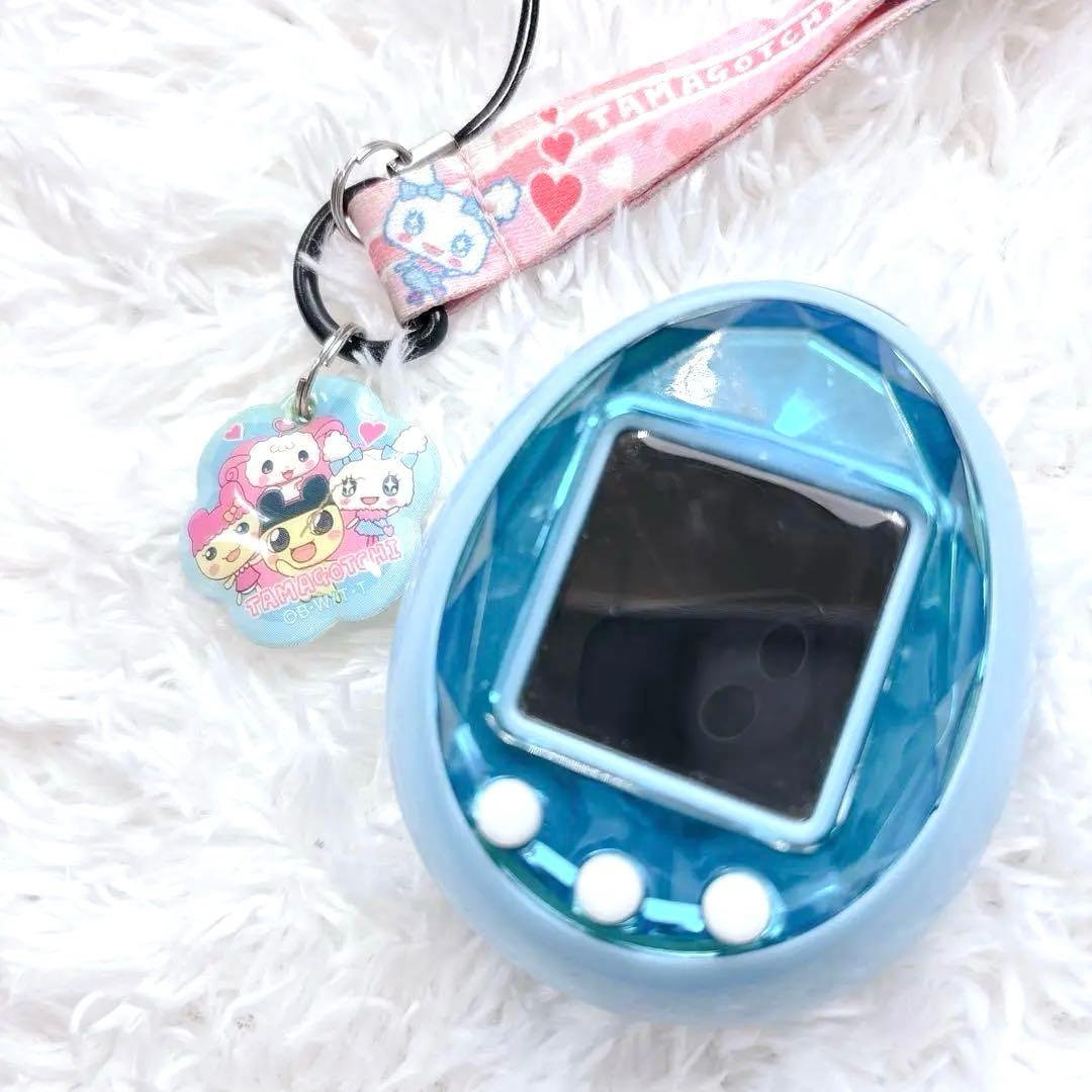 ✨️極美品✨️たまごっち ID ブルー ストラップ付き 動作OK