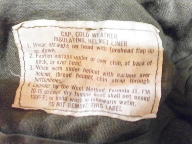米軍 デットストック　実物 ヘルメット ライナー キャップ　10枚