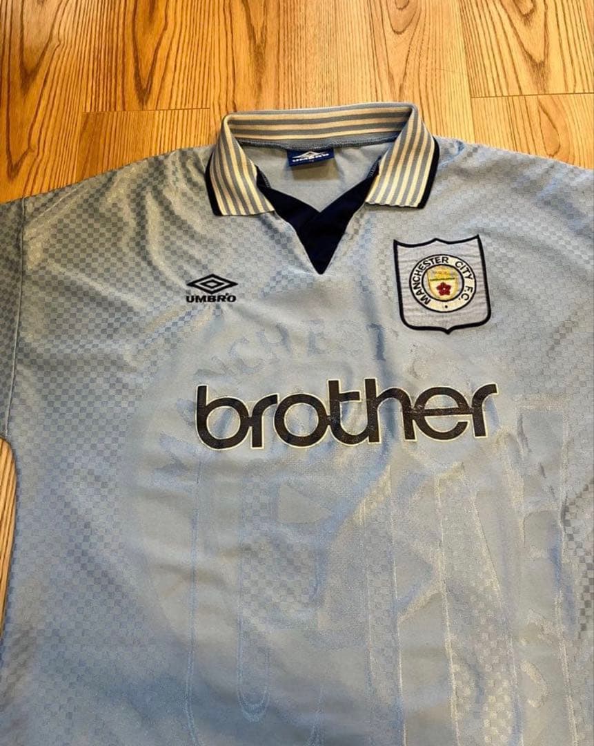 90s UMBRO 95/97 オアシス マンチェスターシティ ユニフォームXL