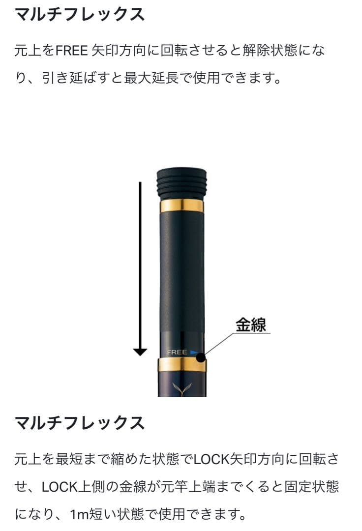 がま磯　たもの柄　マルチフレックス　未使用