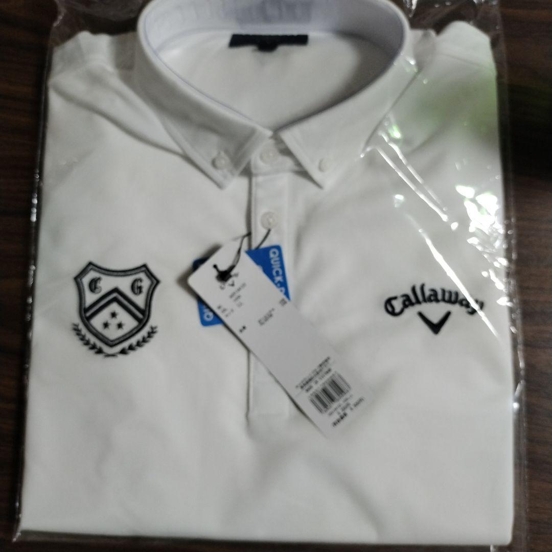Callaway ホワイト ポロシャツ LL