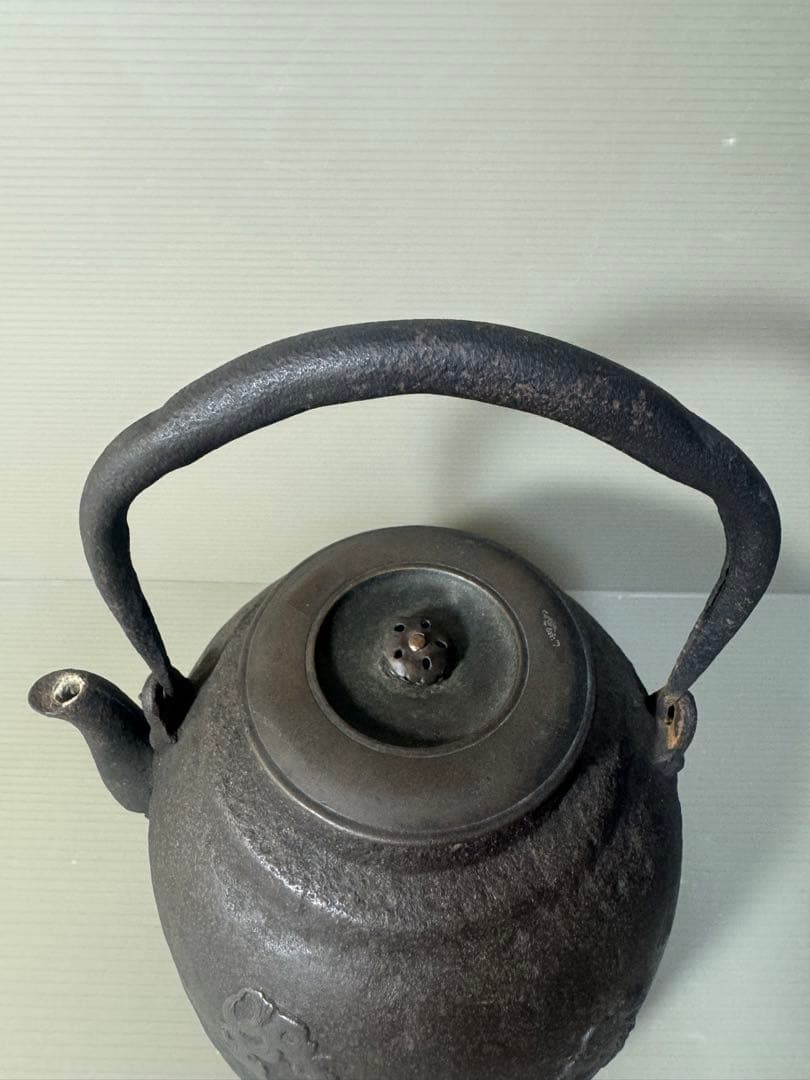 2486 龍文堂　鉄瓶　時代物