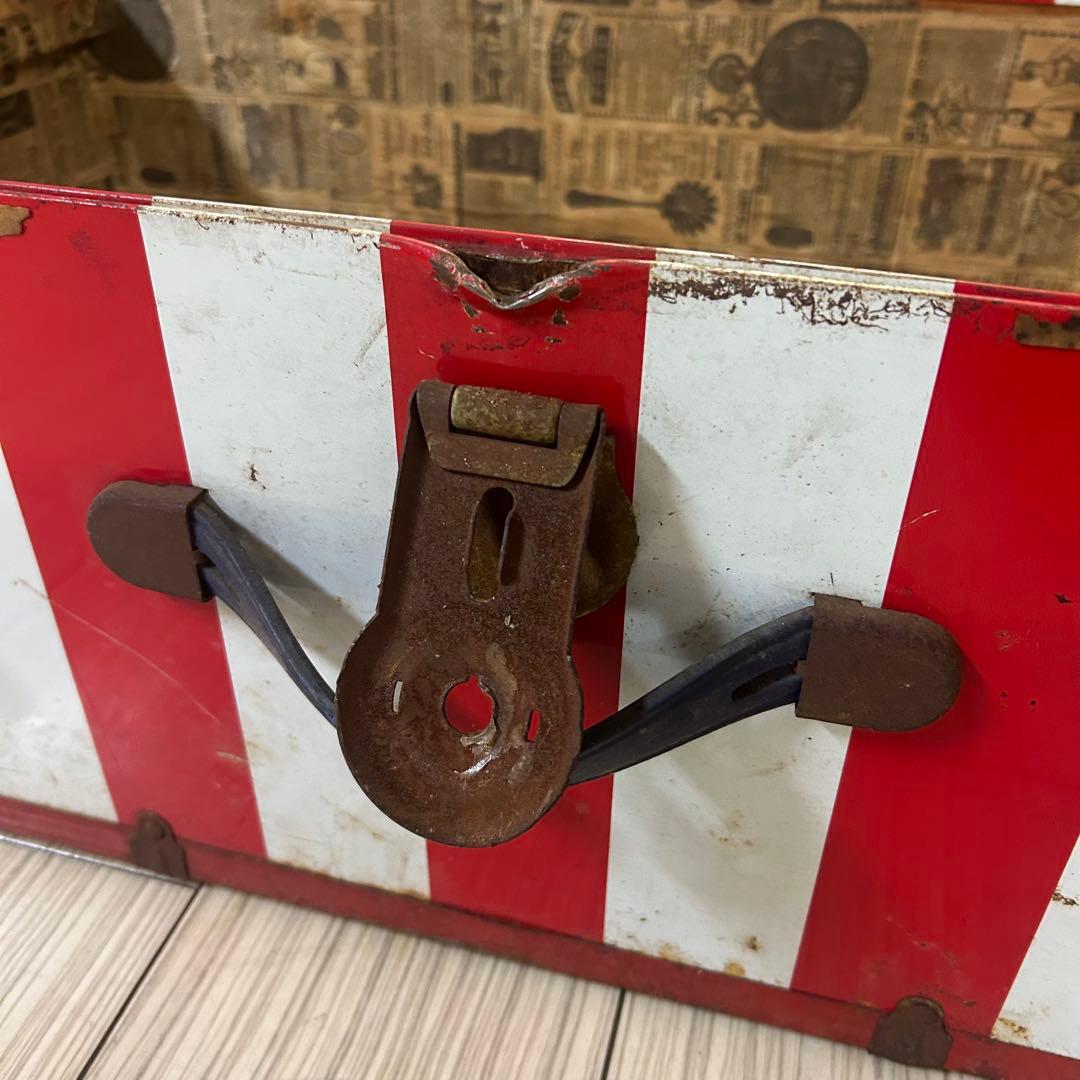 アメリカン　ヴィンテージ　家具　アメリカ国旗　星条旗　トランク　ボックス