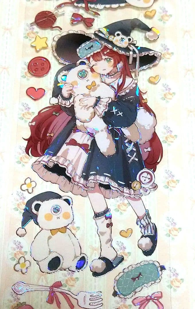 1081▶灵泽童谣(贝壳光)E厘米切り売り海外人物マステ女の子