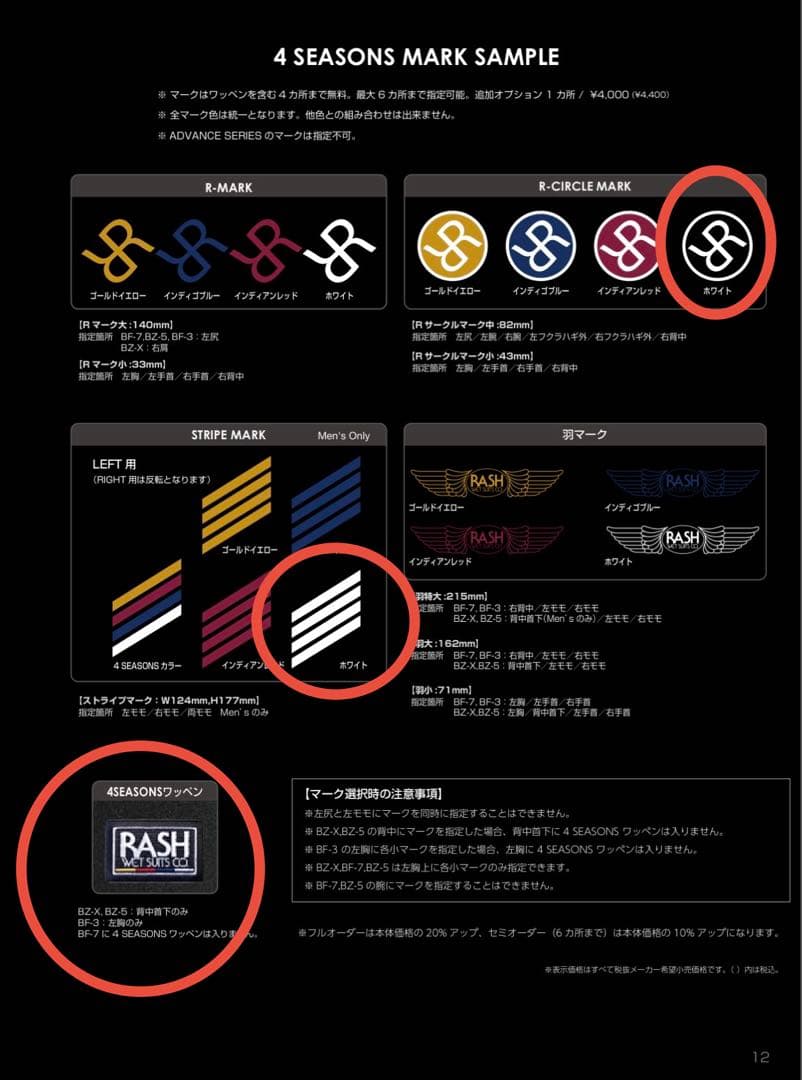 入水少なめ！　RASH　ALL6mm　4SEASONS SERIES　BF-3