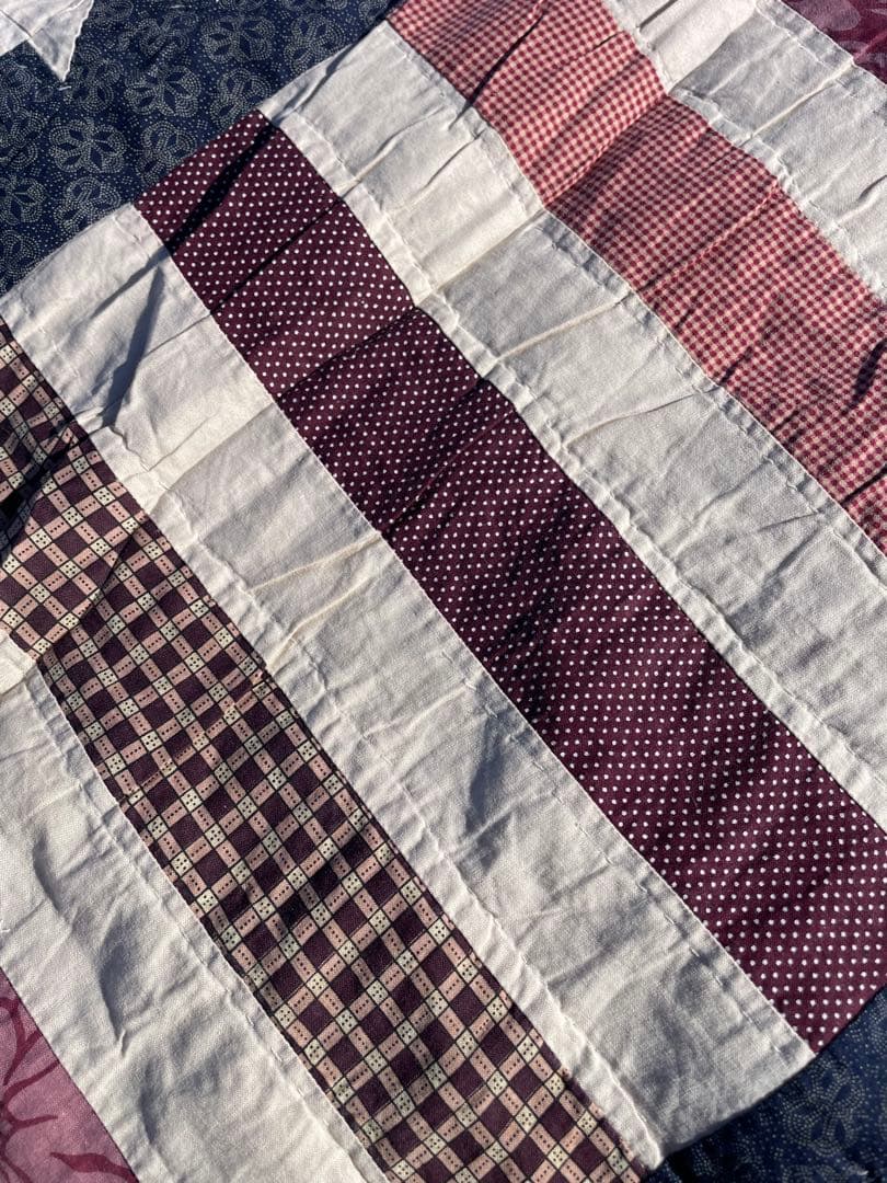 ヴィンテージ 星条旗　キルト　アンティーク