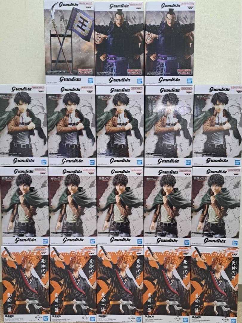 Grandista 黒崎一護 エレン リヴァイ 王騎将軍 18体セット