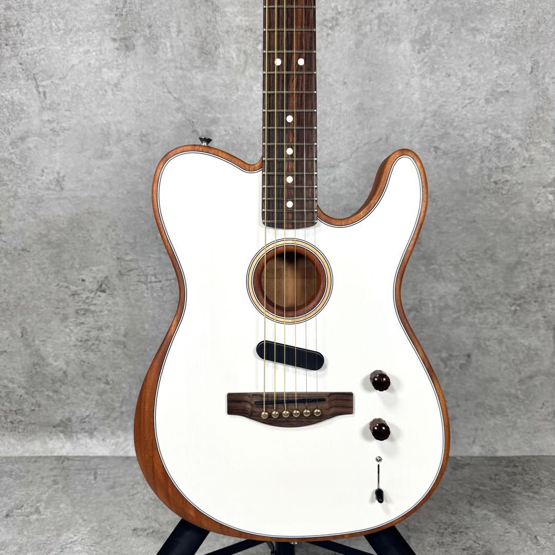 【激レア】フェンダー アコスタソニック テレキャス 美品 ホワイト メンテ済み