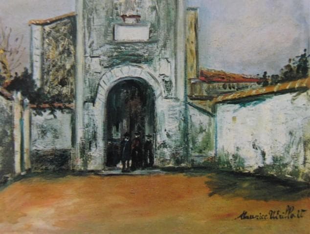 モーリス・ユトリロ、【ニーロンの教会】、希少画集画、状態良好、フランス巨匠