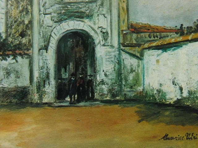 モーリス・ユトリロ、【ニーロンの教会】、希少画集画、状態良好、フランス巨匠