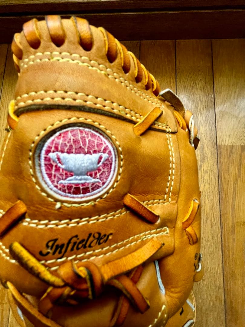 MIZUNO デッドストック　赤カップ　硬式用　グローブ　ミズノ