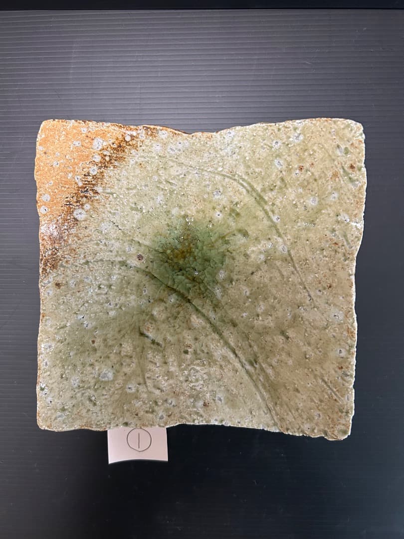 灰釉 平向付 ５枚組　(伊賀焼 高台皿)　蓮善隆 作