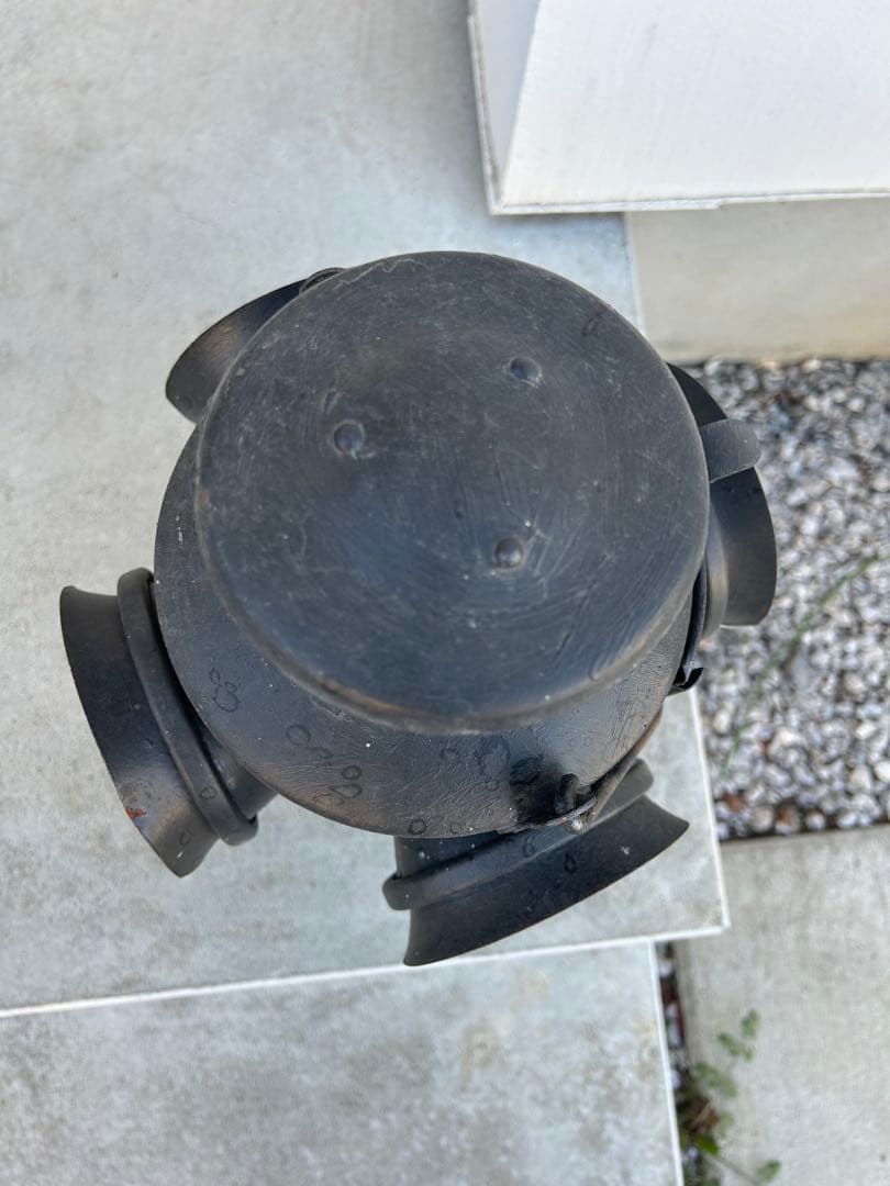 鉄道用ランプ 黒色 赤青レンズ