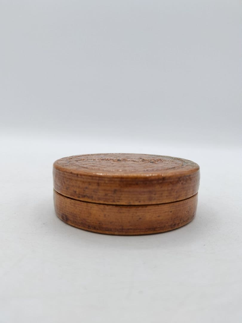 c706 香合 飴楽 無事 鵬雲斉箱 大樋長左衛門 木箱 茶道具 古物