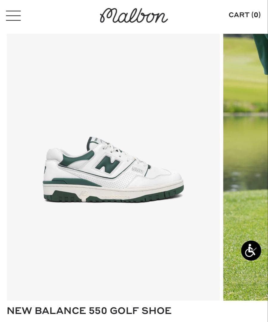 マルボンゴルフ　NEW BALANCE 550 GOLF SHOE
