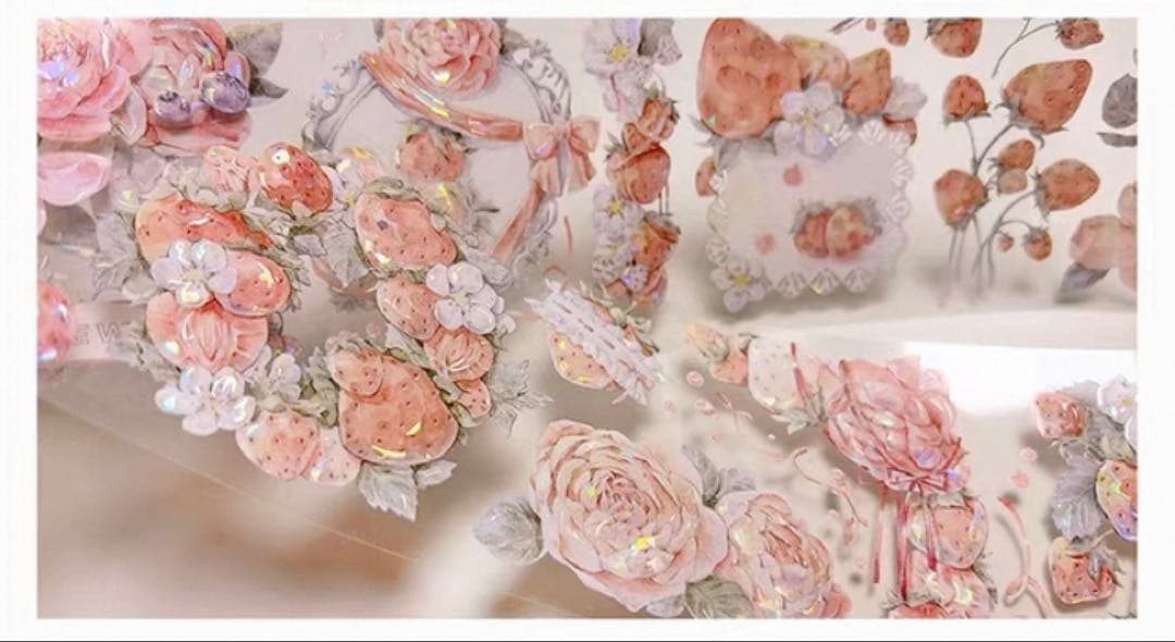 花柒所《芙洛拉》海外マスキングテープ　マステ 【2328】