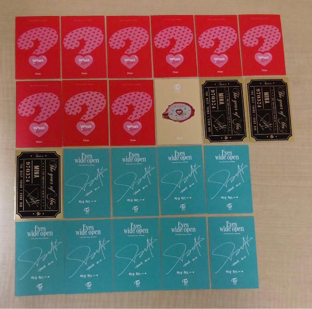 ❶ TWICE ミナ トレカ 76枚 まとめ売り