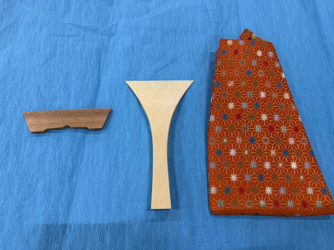 三味線用 撥（バチ）・駒・撥袋セット／中古 和楽