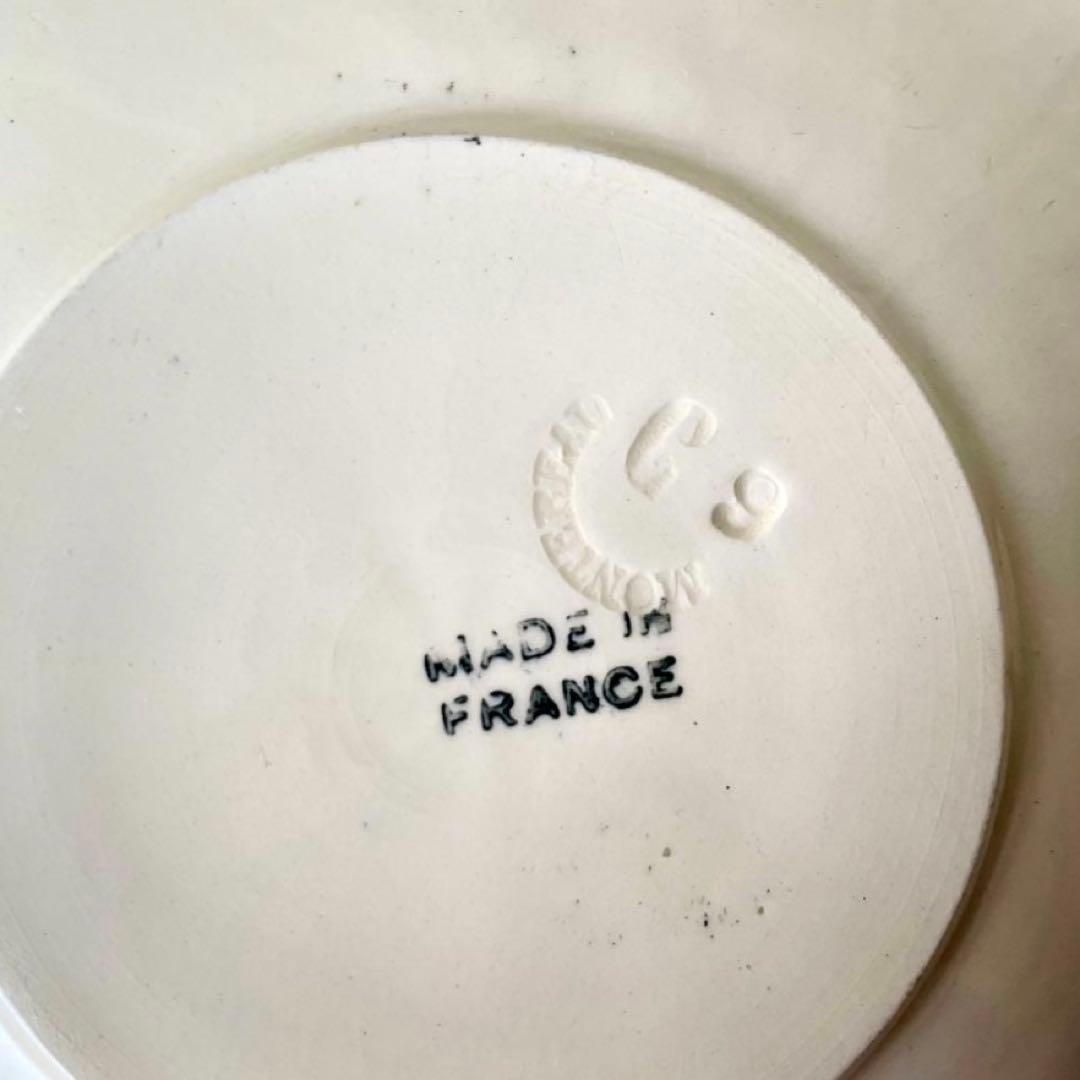 【希少】クレイユモントロー　オクトゴナルC&S カップ　フランスアンティーク