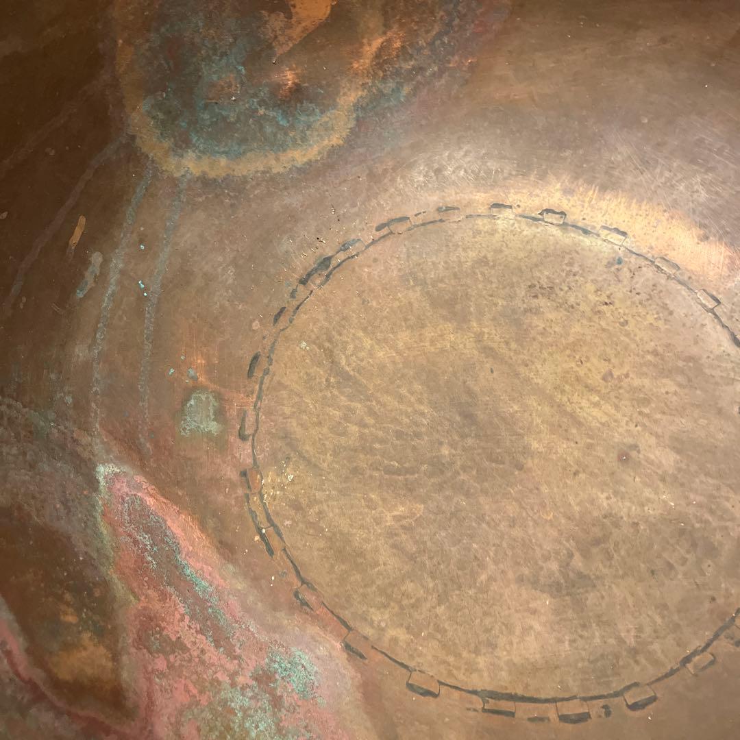 アンティーク　巨大な銅鍋