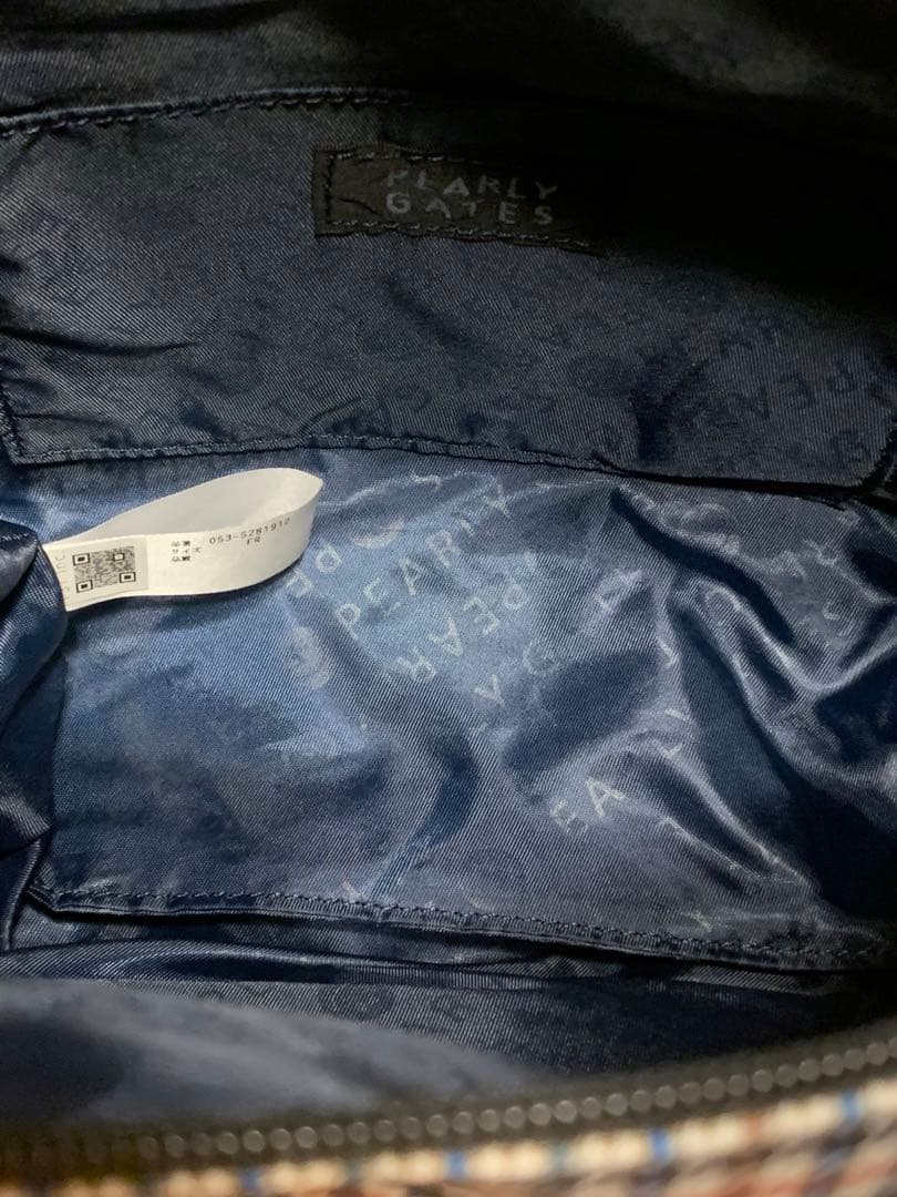 PEARLY GATES チェック柄　ゴルフカートバッグ