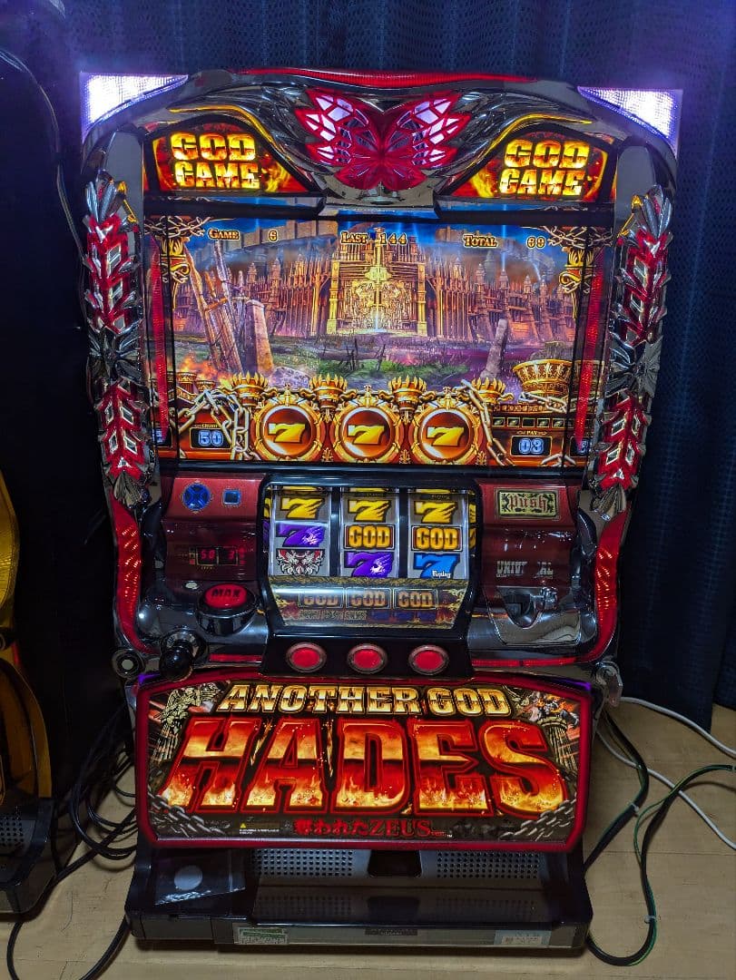 パチスロ実機.初代アナザーゴッドハーデス.不要機.シルバー
