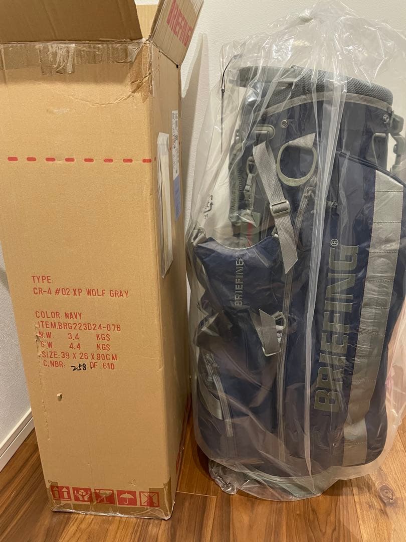 BRIEFING CR-4 #02 XP WOLF GRAY キャディバッグ