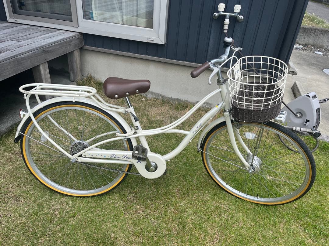 あさひ　ASAHI フェリーク Jr 24インチ　自転車　クリーム色