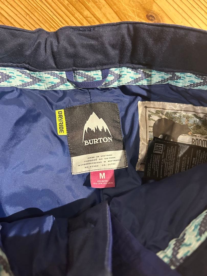 Burton スノーボードウェアセットアップ ネイビー/ピンク子供用　ジュニア