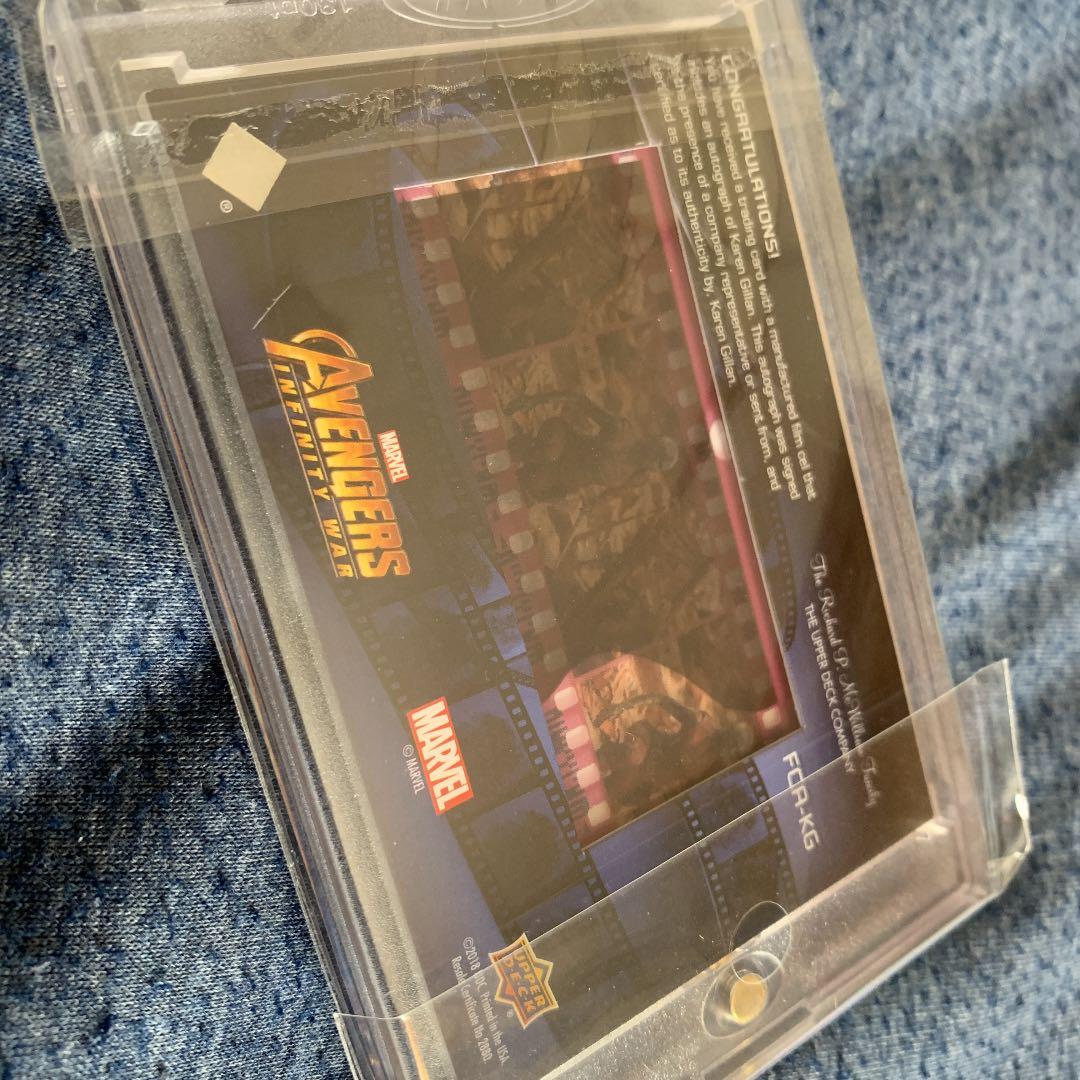 アベンジャーズ　Karen Gillan 直筆サインカード ネビュラ