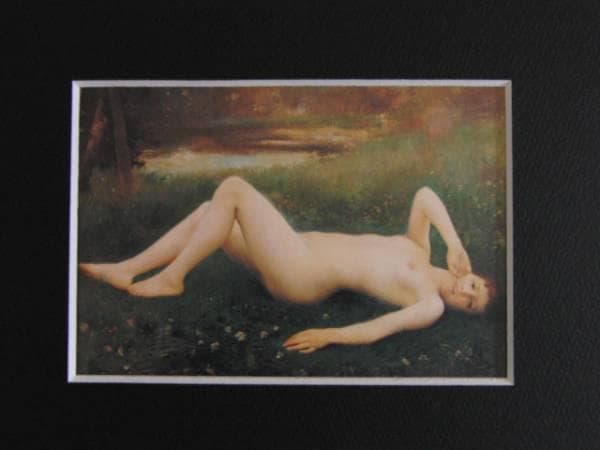 コラン、【フロレアル】、希少画集画、新品高級額・額装付、状態良好