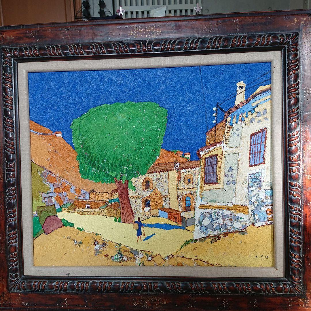 絵画  油彩本物です・    トレド・中村かずお