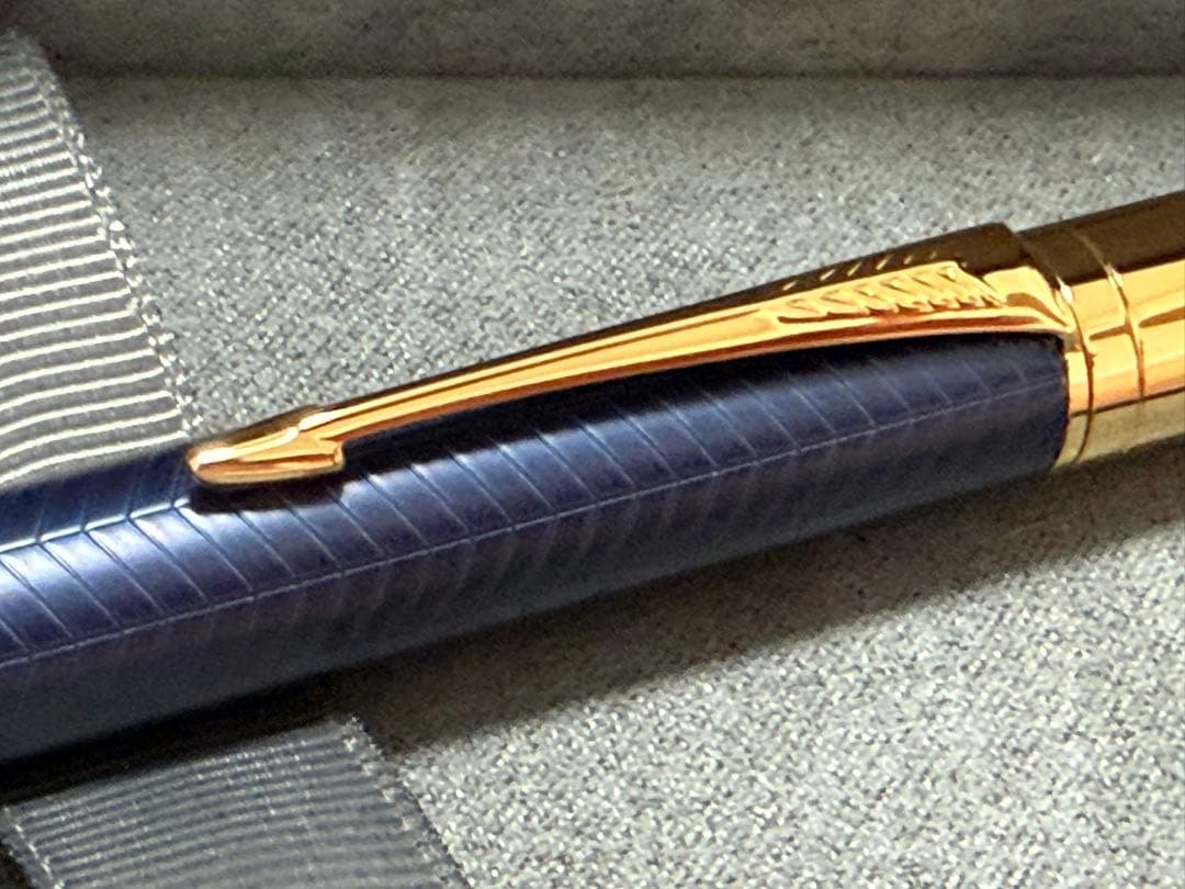 PARKER ボールペン デュオフォールド プレステージ ブルーシェブロンGT