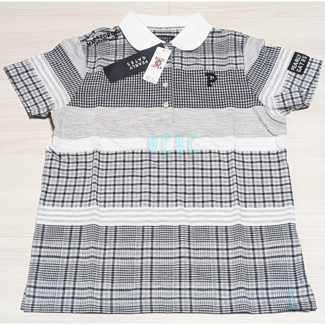 新品 【サイズ1(М)】【ホワイト】パーリーゲイツ 半袖ポロシャツ レディース