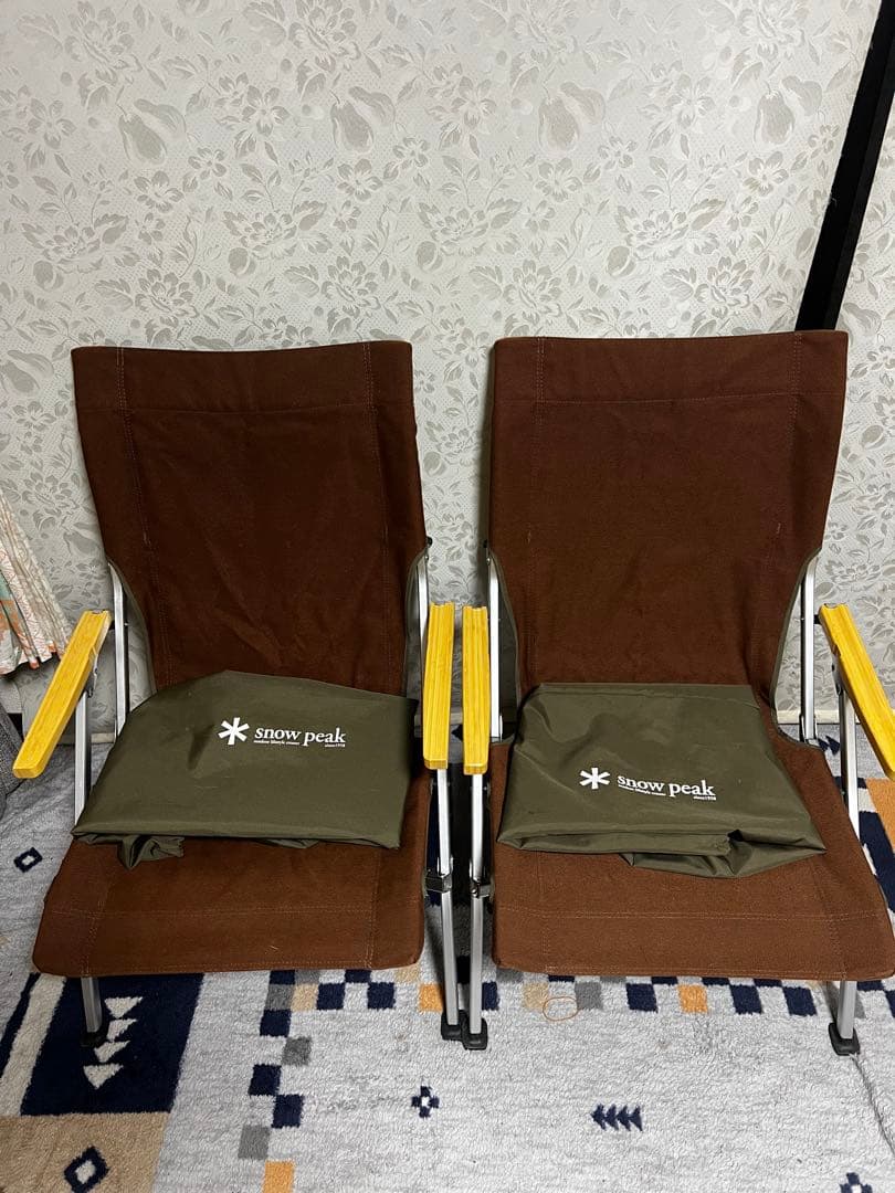 ２個　スノーピーク　ローチェアー30 ブラウン